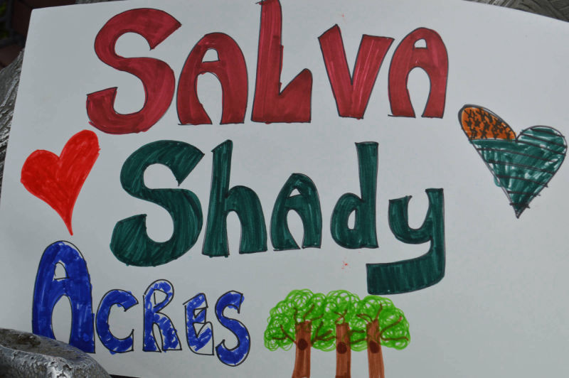 Banner made by the children of Shady Acres